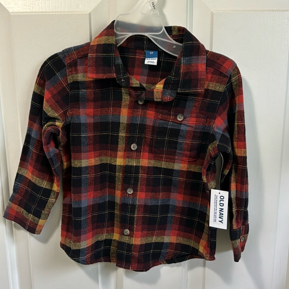 NWT Little Boys Flannel 2T